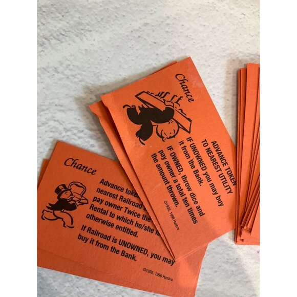Monopoly Game Replacement cards Chance Community Chest 32 Pieces - Picture 3 of 3
